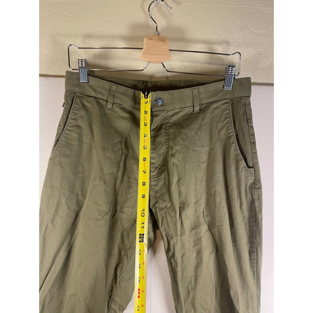 Fabletics Mens Only-Way Chino Pants Olive Green Slim Straight Stretch 31x30 - Picture 9 of 10